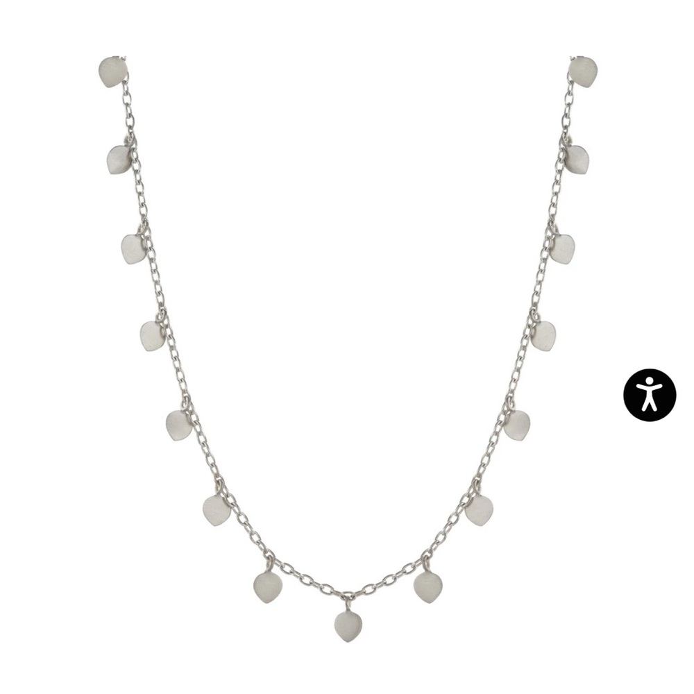 Me&Ro Sterling Silver Lotus Petal Chain 16”